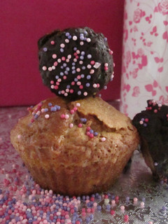 Una foto de Cupcake dos chocolates con plátano