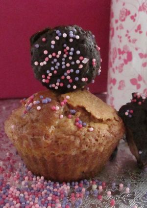 Una foto de Cupcake dos chocolates con plátano