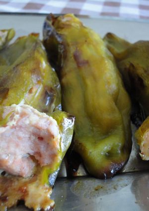 Una foto de Pimientos italianos rellenos de carne