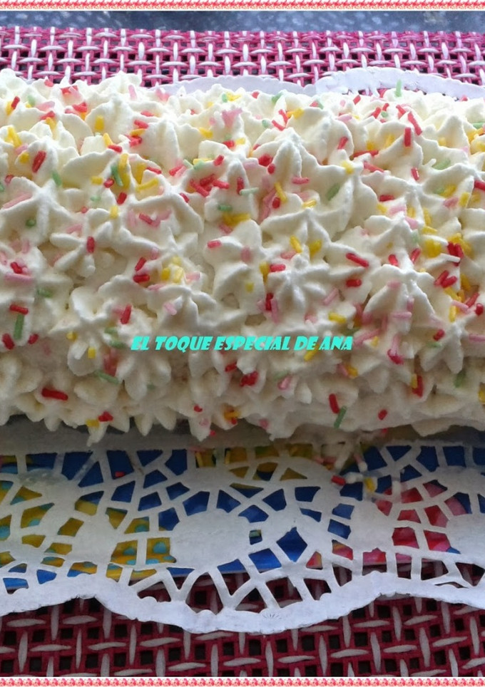 Una foto de Brazo de gitano con nata sin gluten