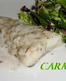 Bacalao en microondas con salsa trufada
