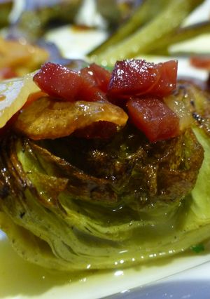 Una foto de Alcachofas naturales con jamón rápidas