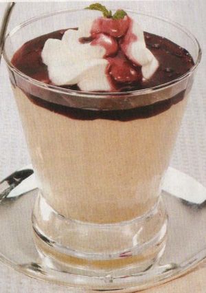 Una foto de Mousse de vino oporto