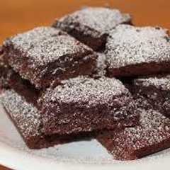 Una foto de Brownies sin horno