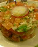 Salmón ahumado con mayonesa