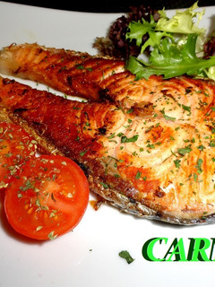 Una foto de Salmón fresco a la plancha