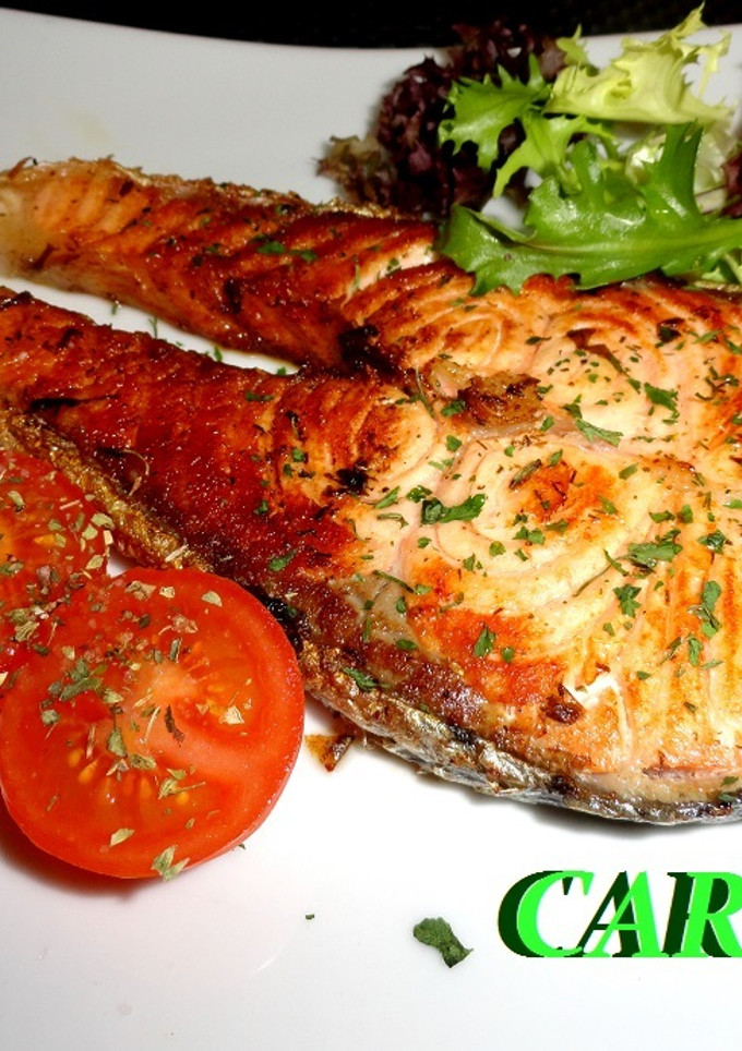 Una foto de Salmón fresco a la plancha