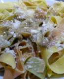 Pappardelle con paté de boletus y trufa