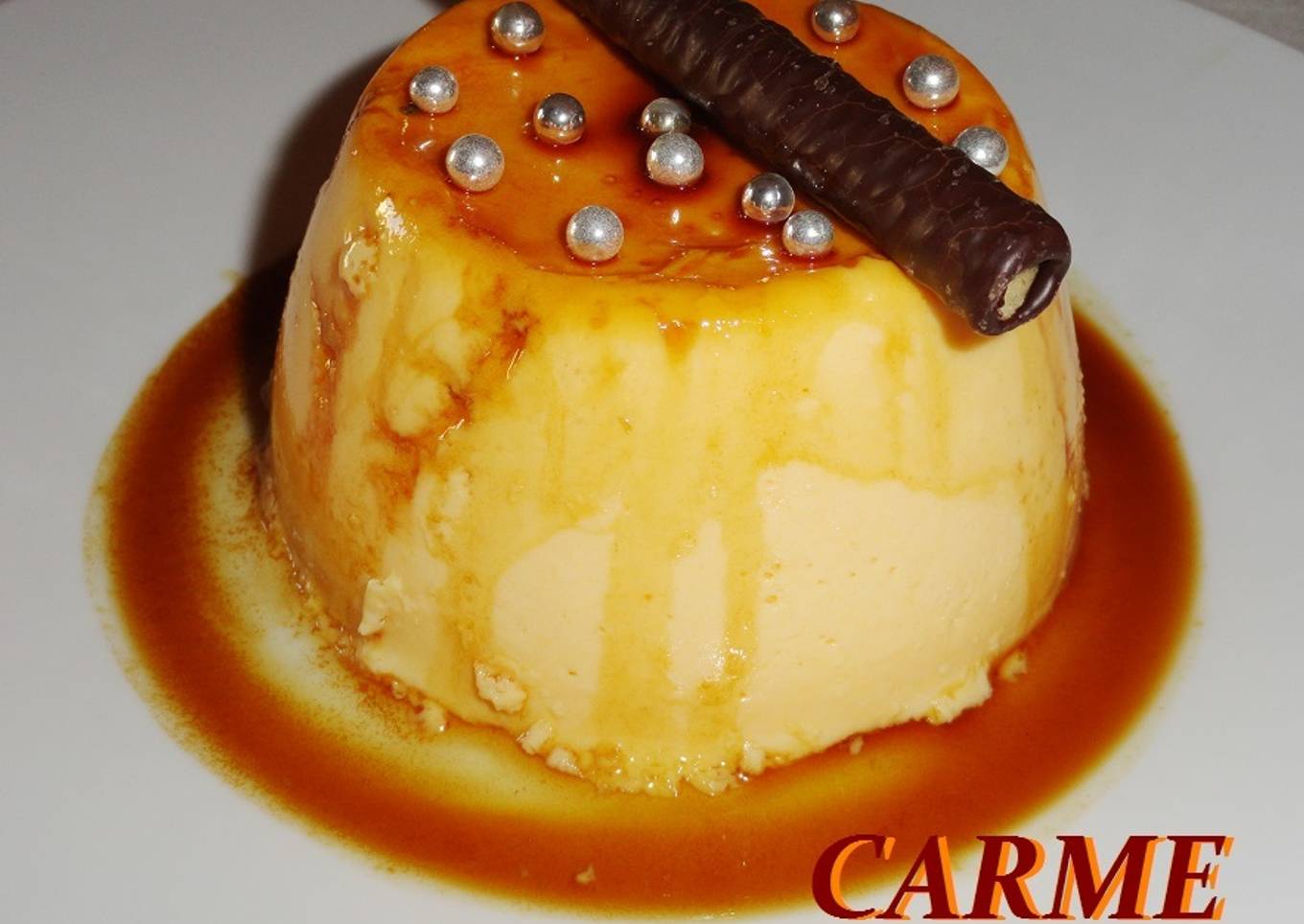 Flan de limón y calabaza<br />