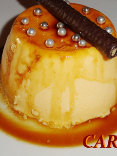 Una foto de Flan de limón y calabaza