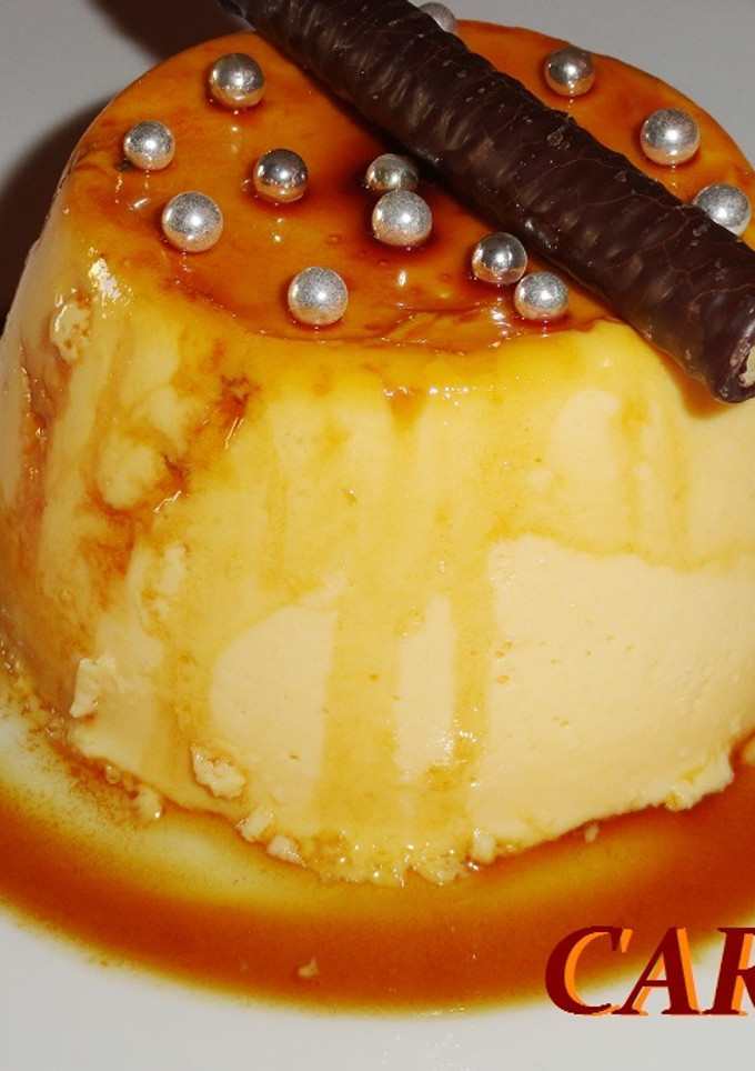Una foto de Flan de limón y calabaza