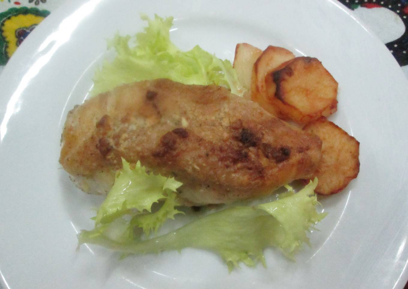 Pechuga de pollo al limón con queso azul<br />
