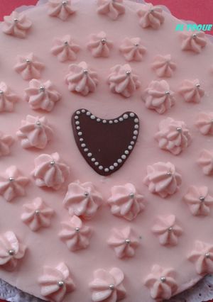 Una foto de TARTA DE PETIT SUISSE CON COBERTURA DE MASCARPONE