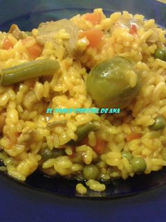 Una foto de Menestra de verduras con arroz