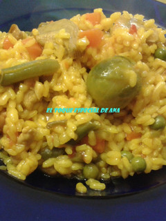 Una foto de Menestra de verduras con arroz