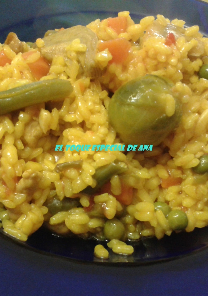 Una foto de Menestra de verduras con arroz
