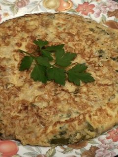 Una foto de Tortilla de bacalao con pimiento