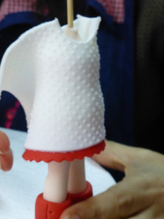 Una foto de Muñeca de fondant - tronco y vestido