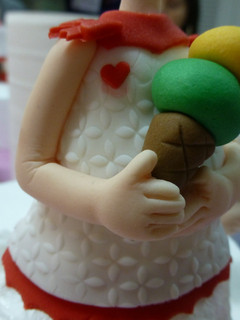 Una foto de Muñeca de fondant - brazo, mano y cuello