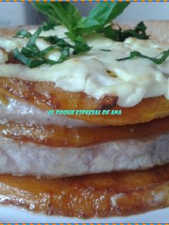Una foto de Milhojas de calabaza con atún