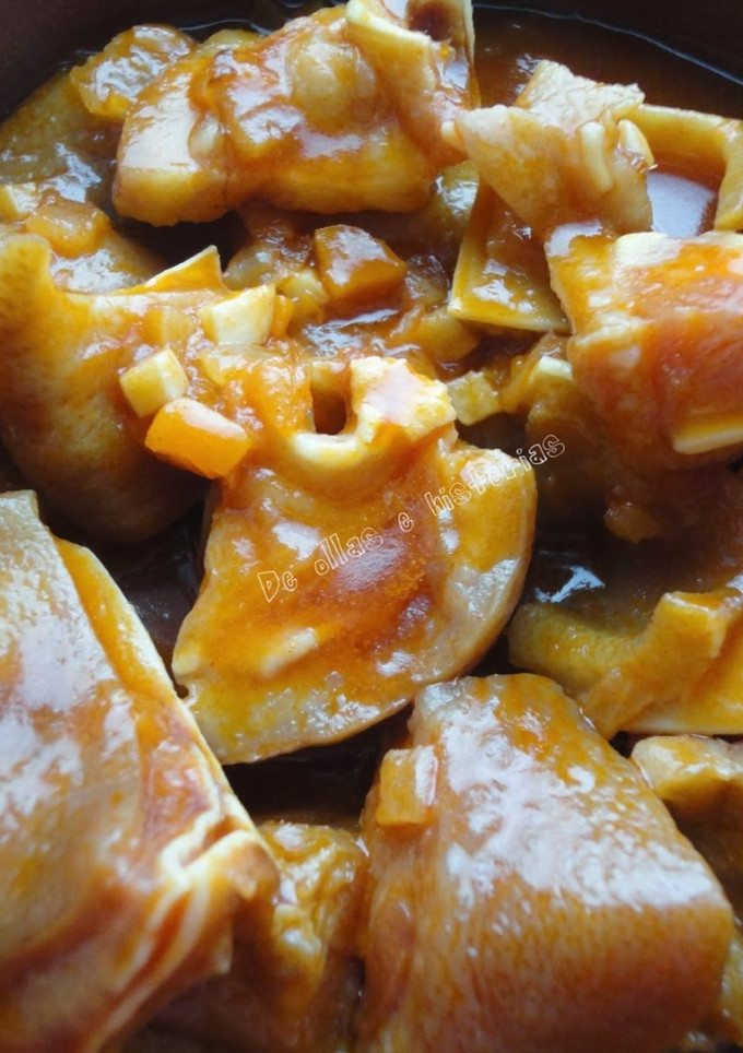Una foto de Oreja de cerdo en salsa
