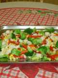 Ensalada verde con aderezo de vino tinto