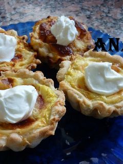 Una foto de Mini tartas caseras con sopa crema de pollo
