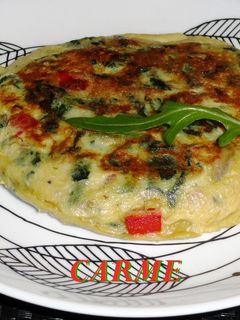 Una foto de Tortilla de acelgas y setas