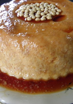 Una foto de Budín de torta rota