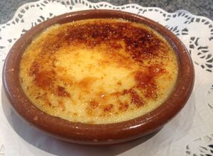 Una foto de Crema catalana quemada casera