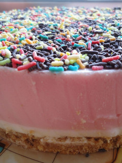 Una foto de Tarta de petit suisses