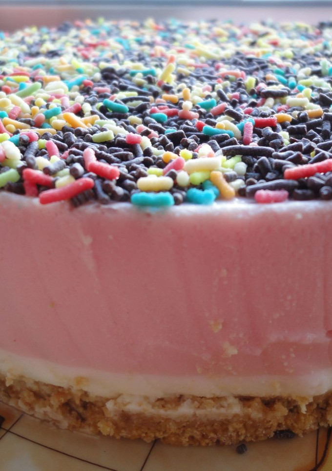 Una foto de Tarta de petit suisses