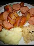 Salchichas alemanas con Chucrut