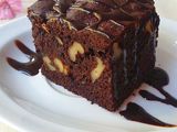Brownie de chocolate con nueces caseros