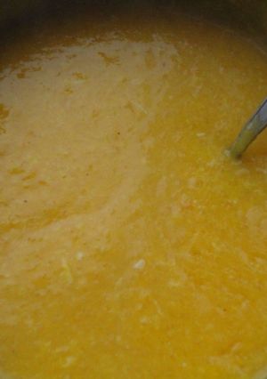 Una foto de Crema de mandarina para rellenos