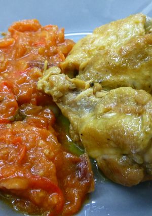 Una foto de Pollo con jengibre y lima