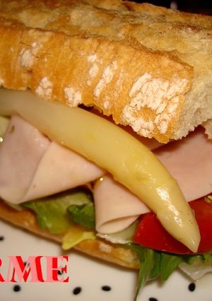 Una foto de Bocadillo colorido para dieta