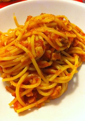 Una foto de Pasta all'Amatriciana