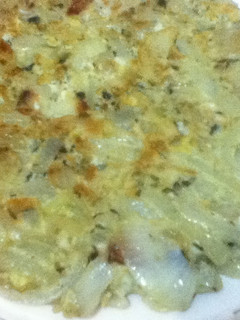 Una foto de Tortilla de cebolla fácil