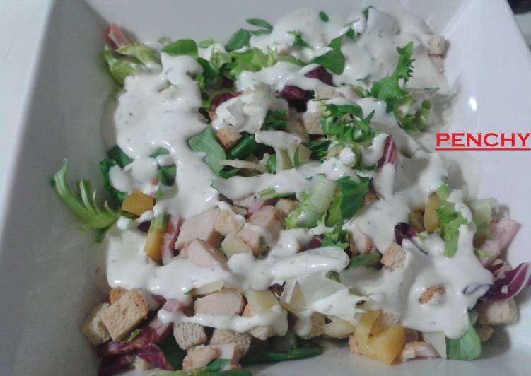 Ensalada César superior