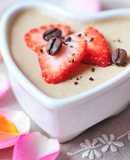 Mousse de café y fresas