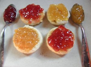 Una foto de Mermeladas dietética de durazno y frutilla (dos recetas)