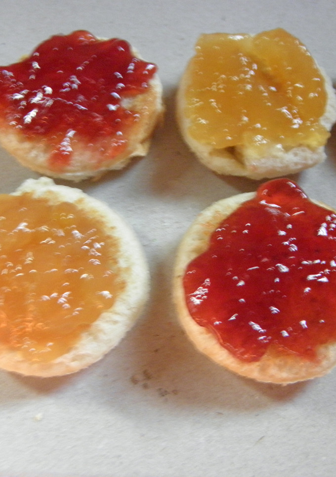 Una foto de Mermeladas dietética de durazno y frutilla (dos recetas)