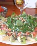 Ensalada de canónigos con vinagreta de tomate y tomillo