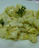 Pappardelle con coliflor y gorgonzola