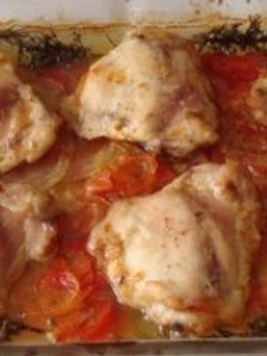 Una foto de Entremuslos de Pollo al horno