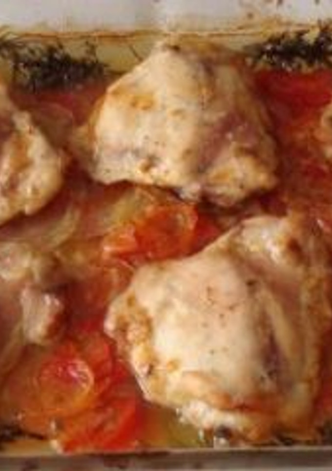 Una foto de Entremuslos de Pollo al horno