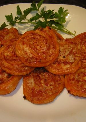 Una foto de Caracolas saladas sobrasada