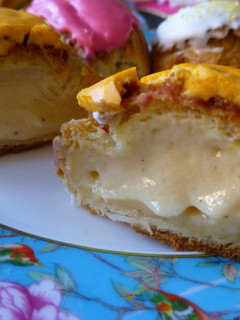 Una foto de Crema chiboust para rellenar pasteles