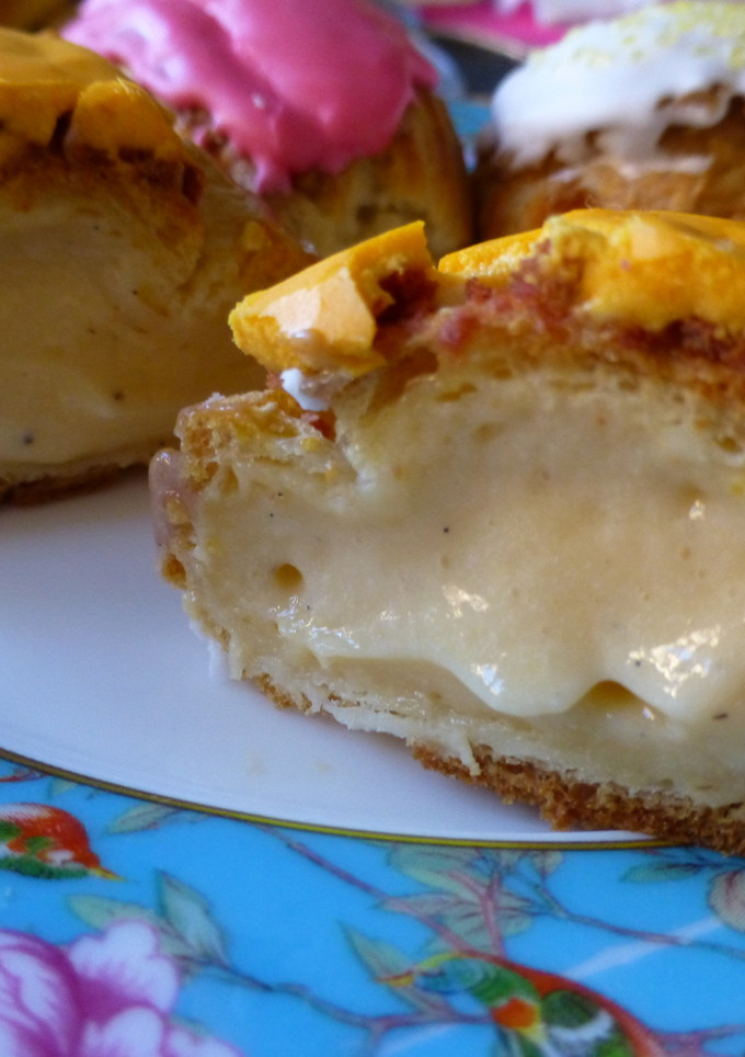 Una foto de Crema chiboust para rellenar pasteles